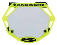 Answer 3D BMX Number Plate (Flo Yellow) (Mini) | product-also-purchased