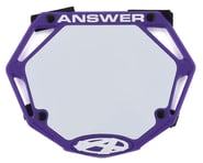 Answer 3D BMX Number Plate (Purple) | product-related