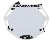 Answer 3D BMX Number Plate (White) | product-related