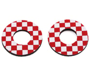 Flite BMX MX Grip Checker Donuts (Red/White) (Pair) | product-also-purchased