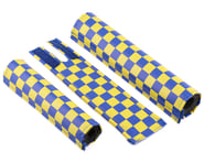 Flite Classic Checkers BMX Pad Set (Yellow/Blue) | product-also-purchased