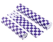 Flite Classic Checkers BMX Pad Set (Purple/White) | product-related
