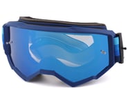 Fly Racing Zone Goggles (Black/Blue) (Sky Blue Mirror/Smoke Lens) | product-related