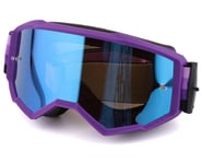 Fly Racing Zone Goggles (Purple/Black) (Sky Blue Mirror/Smoke Lens) | product-related