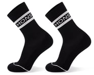 Mons Royale Signature Crew Socks (Black/White) | product-related
