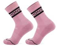 Mons Royale Signature Crew Socks (Black/Candy) | product-related