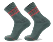 Mons Royale Signature Crew Socks (Burnt Sage/Terracotta) | product-related