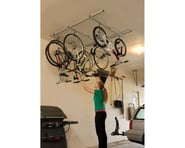 more-results: The Saris Cycle Glide Storage Rack is designed to maximize the storage capacity of you
