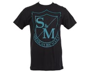 S&M Big Shield T-Shirt (Black/Deep Blue) | product-related