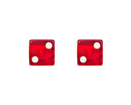 Trik Topz Dice Valve Caps (Pair) (Clear Red) | product-related