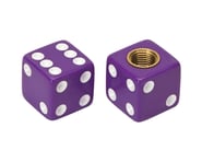 Trik Topz "Dice" Schrader Valve Stem Caps (Purple) (2) | product-related