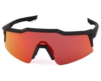 100% Speedcraft SL Sunglasses (Soft Tact Black) (HiPER Red Multilayer Lens)