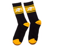 Animal Crew Socks (High) (Black/Yellow)