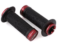 Answer Flange Lock-on Grips (Black/Red) (Pair)