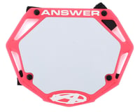 Answer 3D BMX Number Plate (Pink)