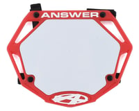 Answer 3D BMX Number Plate (Red)