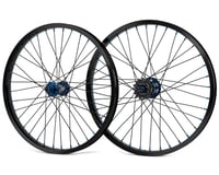 Crupi Pro Wheelset Rear Disc (Black/Blue) (10mm Front) (20 x 1.75)