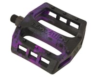 Demolition Trooper Plastic Pedals (Black/Purple Swirl) (Pair)