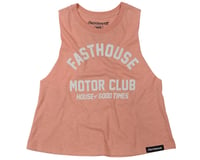 Fasthouse Inc. Women’s Brigade Crop Tank T-Shirt (Heather Peach)