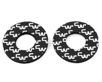 Flite CW Racing BMX Grip Donuts (Black / White) (Pair)