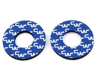 Flite CW Racing BMX Grip Donuts (Blue / White) (Pair)