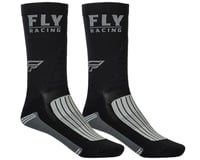 Fly Racing Factory Rider Socks (Black/Grey)