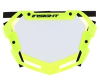 INSIGHT Pro 3D Vision Number Plate (Neon Yellow/White)