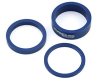 MCS Aluminum Headset Spacer Kit (Blue) (3 Pack) (1-1/8)