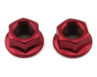 MCS Hub Axle Nuts (3/8") (10mm) (ED Red) (Pair)