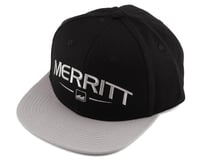 Merritt Crispy Flat Brim Hat (Black/Grey)