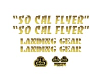 SE Racing So Cal Flyer Decal Set (Gold Fade)