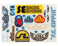 SE Racing Old School Sticker Set (Black)