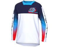 Troy Lee Designs Youth Sprint Long Sleeve Jersey (Jet Fuel White) (L)