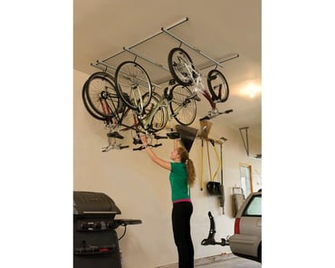 Delta Leonardo Wall Storage Bike Rack (Black) (w/ Wheel Tray) (1