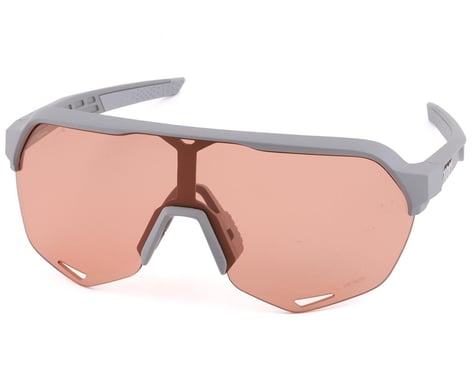 100% S2 Sunglasses (Soft Tact Stone Grey) (HiPER Coral Lens)