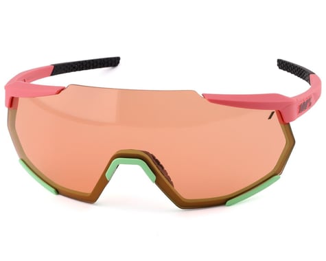 100% Racetrap Sunglasses (Matte Washed Out Neon Pink) (Persimmon)