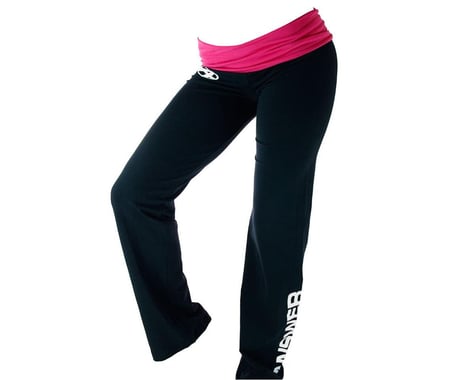 Answer Ladies Yoga Pants (Pink/Black) (L)