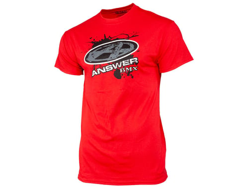 Answer Short Sleeve T-Shirt (Red) (L)