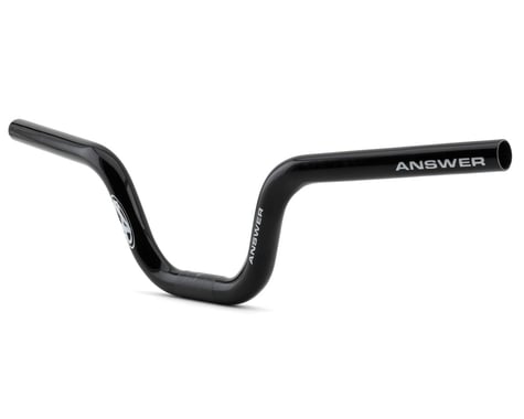 Answer Junior Carbon Handlebar (Black) (4.5" Rise) (23" Width)
