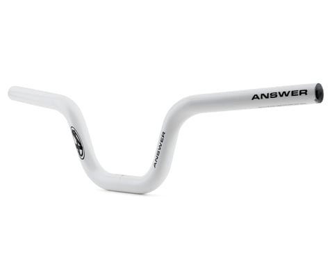 Answer Junior Carbon Handlebar (White) (4.5" Rise) (23" Width)