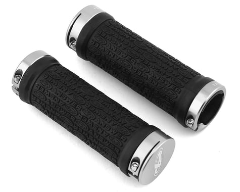 Answer Flangeless Lock-On Grips (Black/Polished) (Pair) (105mm)