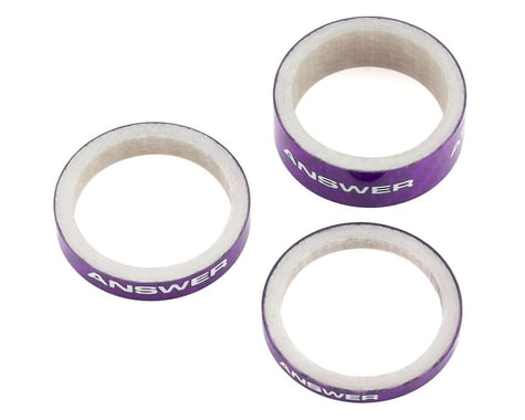 Answer Carbon Spacer (Purple) (3 Pack) (1")