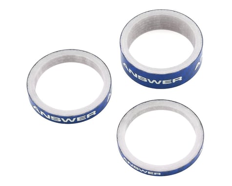 Answer Carbon Spacer (Blue) (3 Pack) (1-1/8")