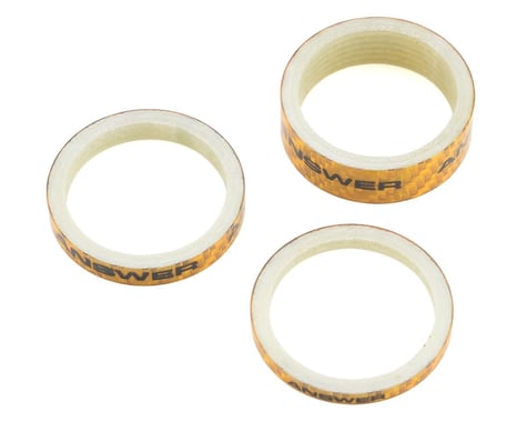 Answer Carbon Spacer (Gold) (3 Pack) (1-1/8")