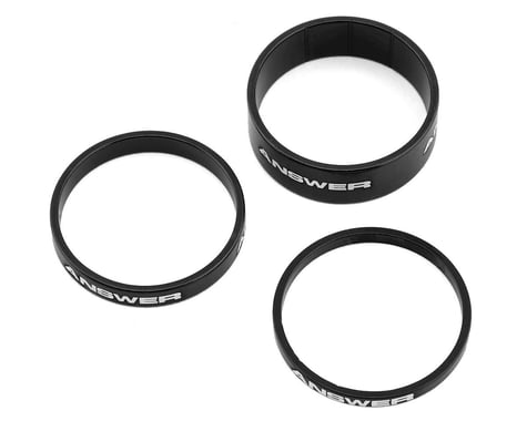 Answer Alloy Spacer (Black) (3 Pack) (1-1/8")