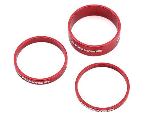 Answer Alloy Spacer (Red) (3 Pack) (1-1/8")