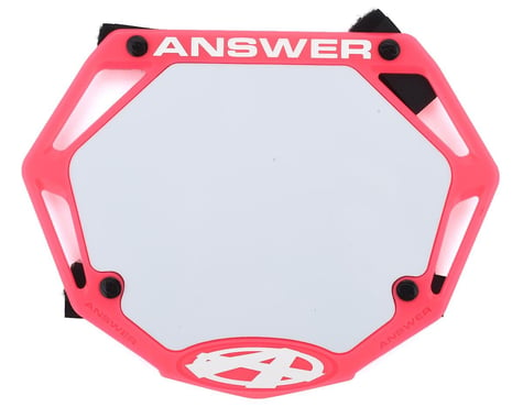 Answer 3D BMX Number Plate (Pink) (Mini)