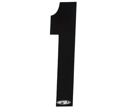 Answer 4" Number Plate Stickers (Black) (1)