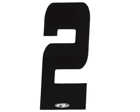 Answer 3" Number Plate Stickers (Black) (2)