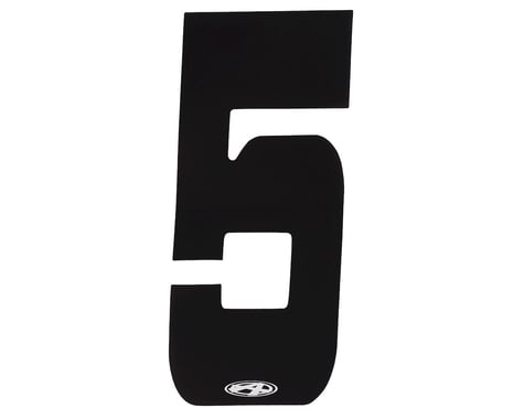 Answer 2" Number Plate Stickers (Black) (5)